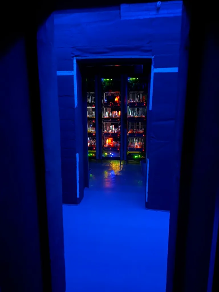 Blick in den Serverraum im BUNKER1